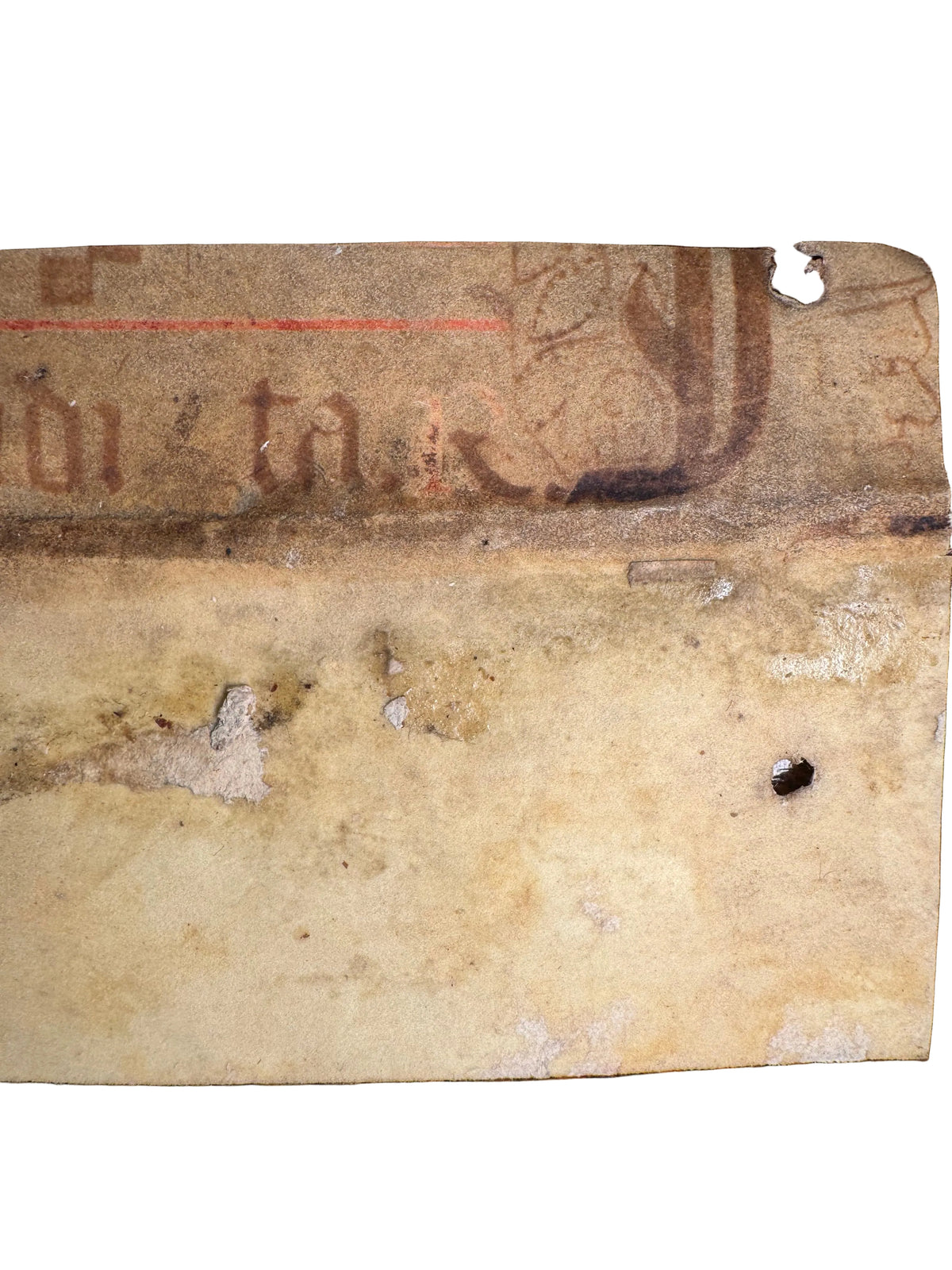 Medieval Antiphonal Fragment – Gaude Maria Virgo – c. 14th–15th Century