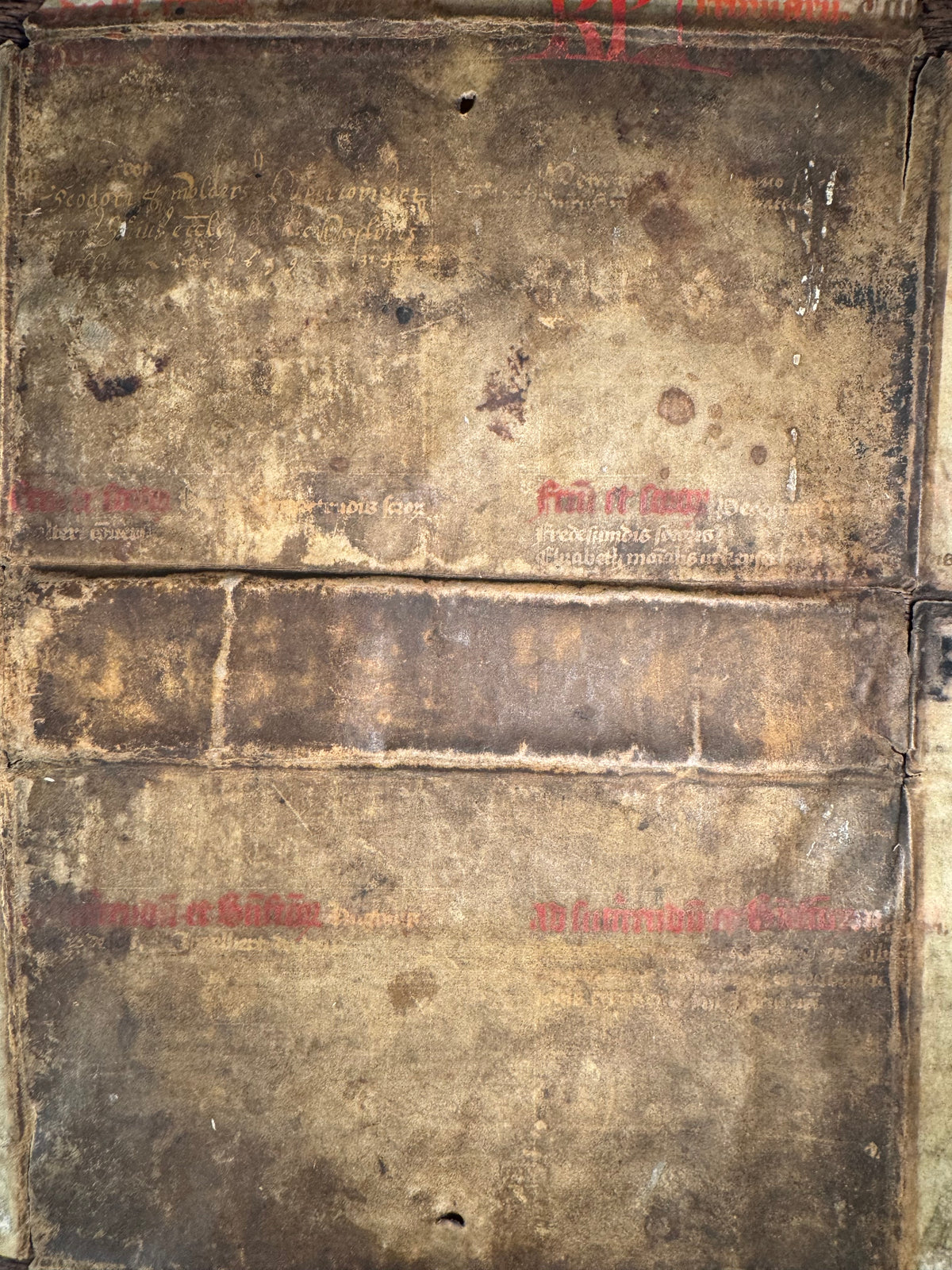Medieval Latin Necrological Calendar Manuscript on Parchment, c. 15th Century