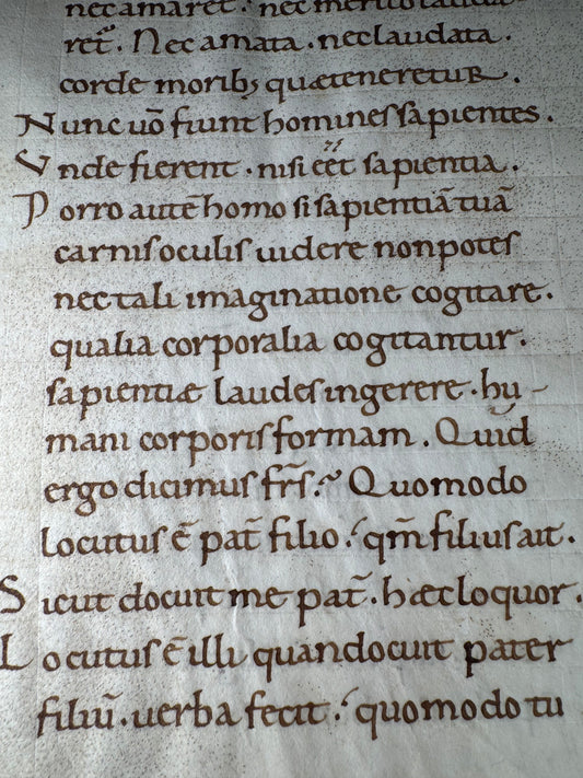 Augustine Manuscript - Early 11th Century  - 1,000 Years Old - John’s Gospel