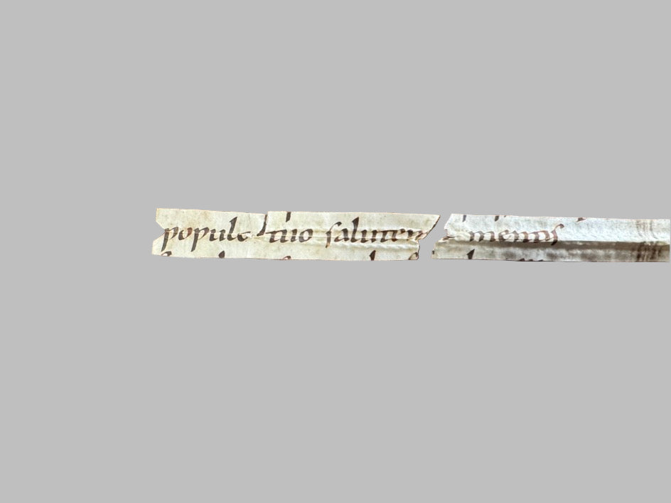 Rare Carolingian Manuscript Fragment – ca. 10th-11th Century Liturgical Missal