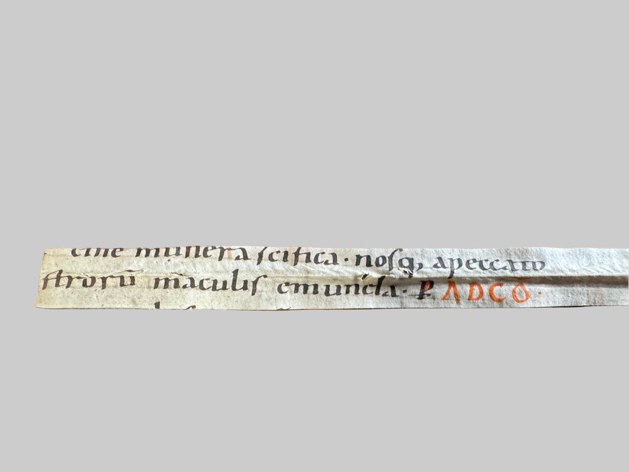 Illuminated Manuscript Fragment – ca. 10th-11th Century Liturgical Missal