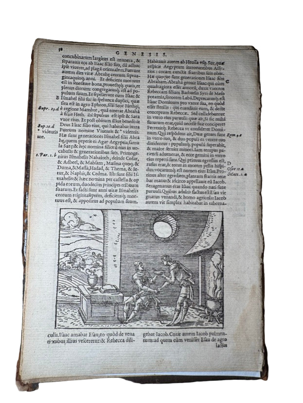 Biblia Sacra — Lyon, 1558 | 16th-Century Latin Bible Printed by Jean Tornasius | Rare Early Edition