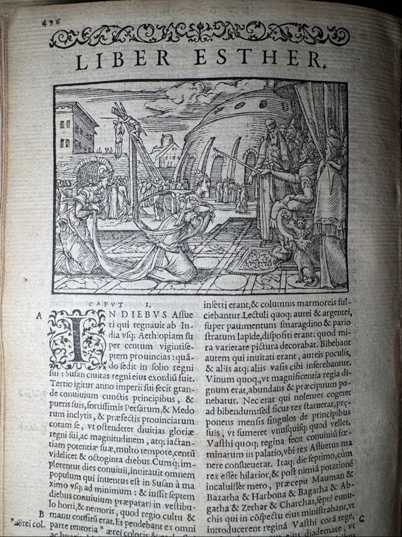 Biblia Sacra — Lyon, 1558 | 16th-Century Latin Bible Printed by Jean Tornasius | Rare Early Edition