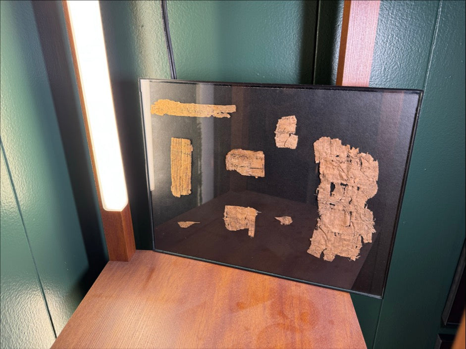 Eight Ancient Egyptian Papyrus Fragments w/ Demotic ca. 30 BC–AD 400