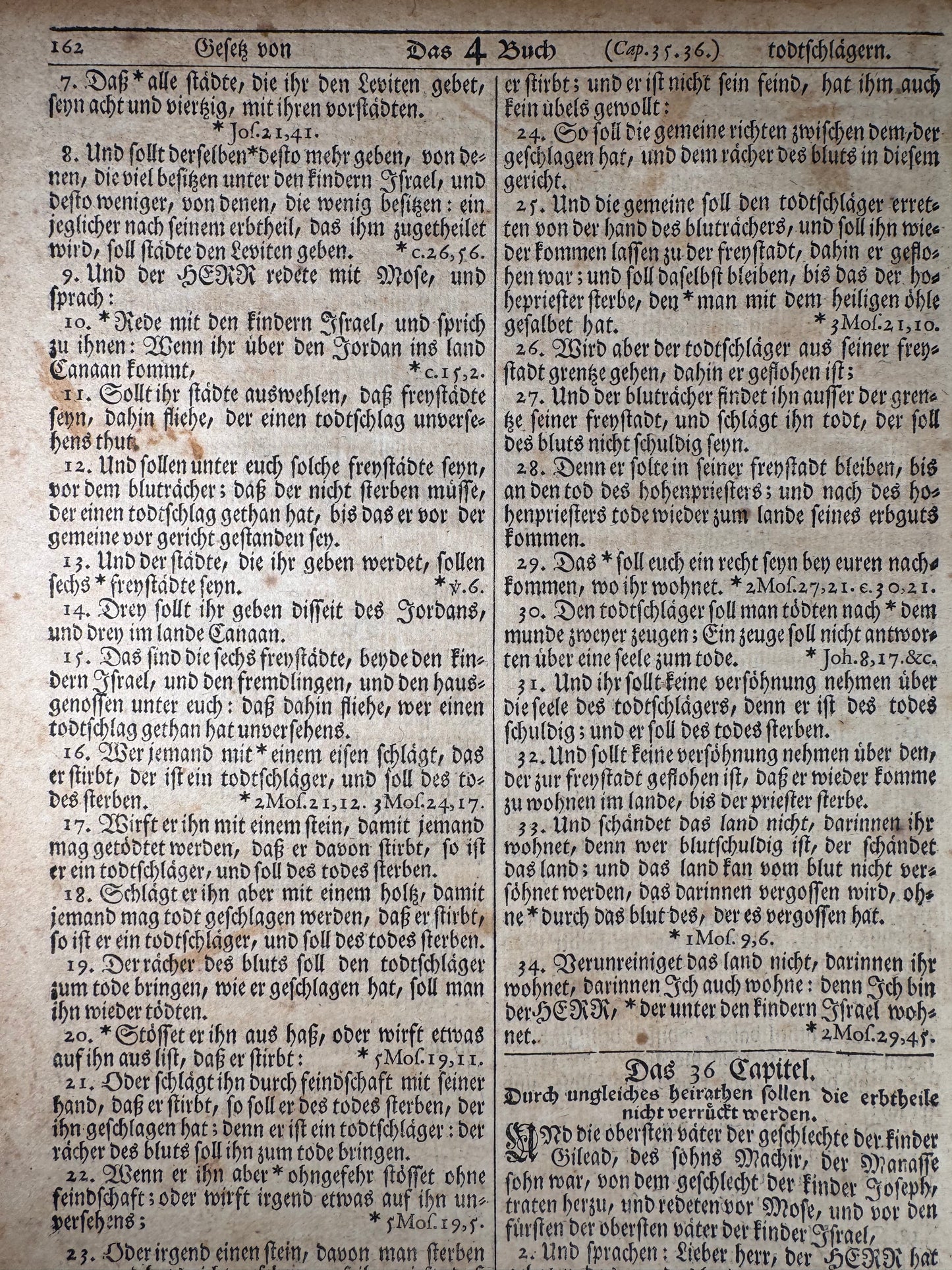 1776 Christoph Sauer Bible Leaf – First German Bible Printed in America