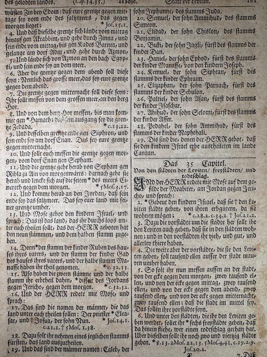 1776 Christoph Sauer Bible Leaf – First German Bible Printed in America