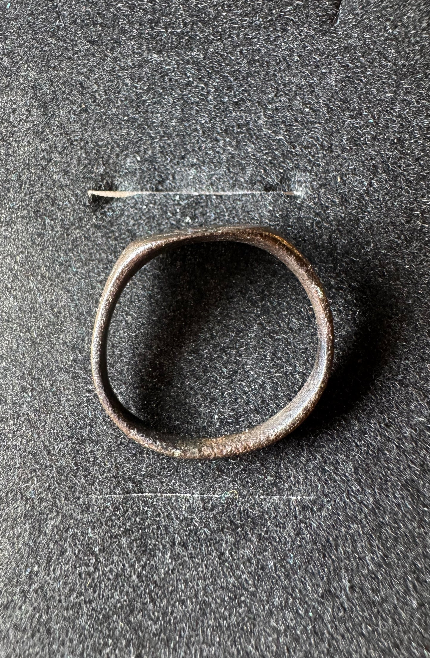 Medieval Bronze Signet Ring with Engraved Bird — ca. AD 1000–1200