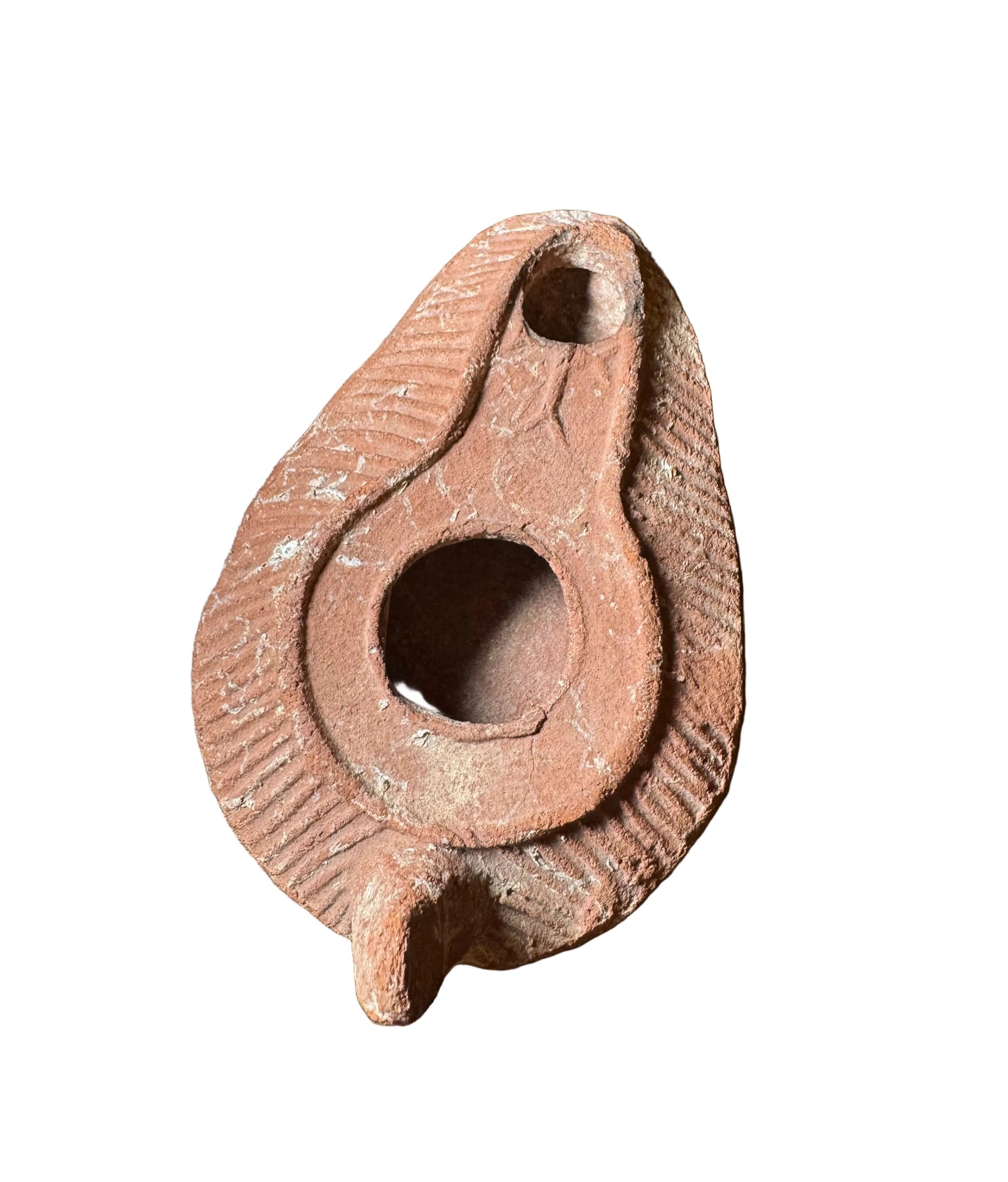 Authentic Ancient Roman / Byzantine Terracotta Oil Lamp