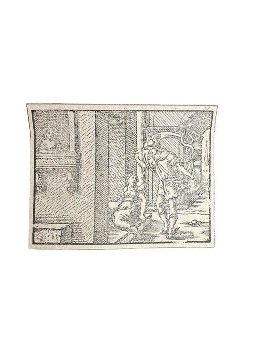 Virgil Solis – Minerva Visits the House of Envy – Ovid’s Metamorphoses – 16th Century Woodcut, Design First Published 1563