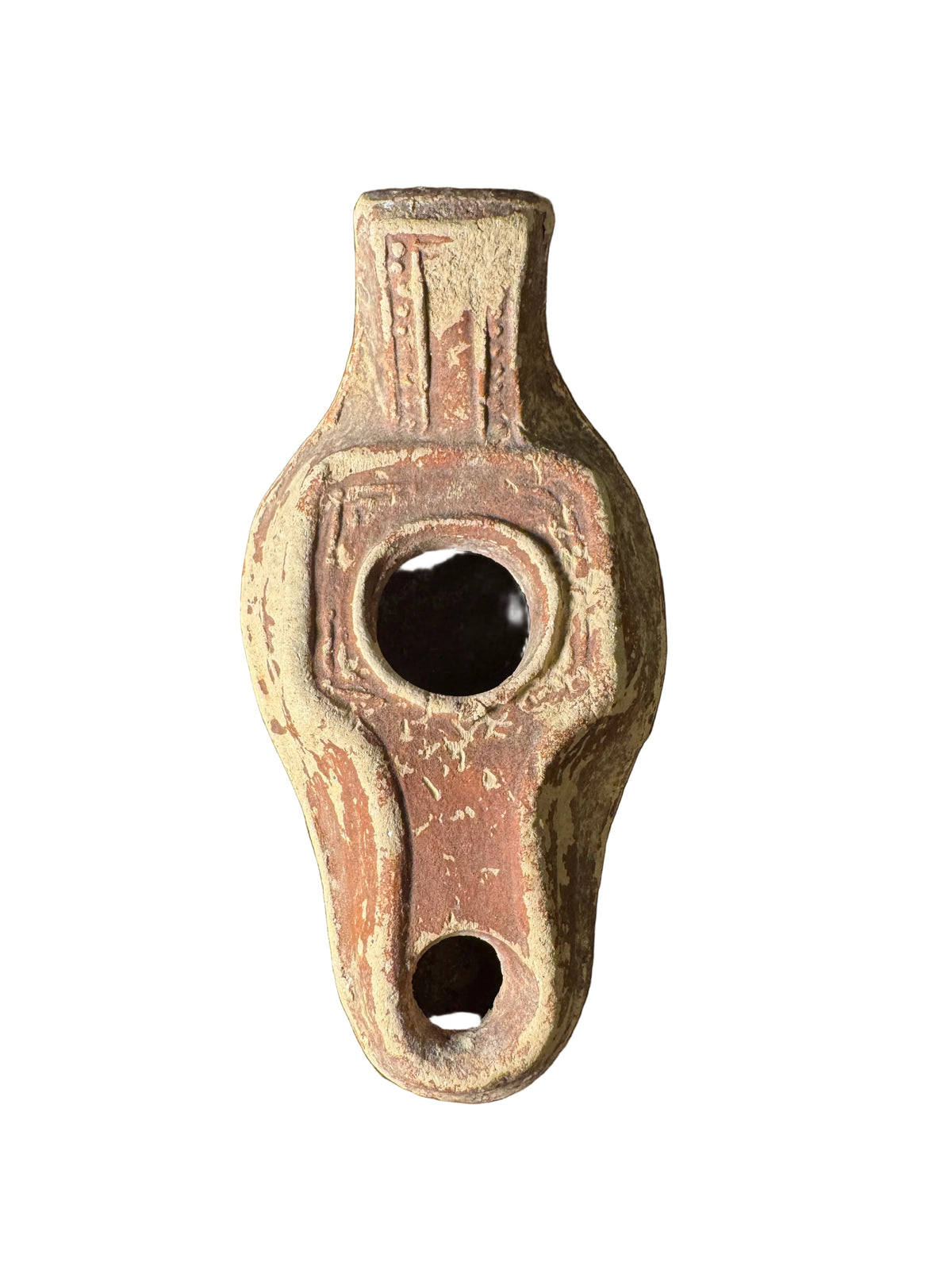Authentic Ancient Roman / Byzantine Terracotta Oil Lamp