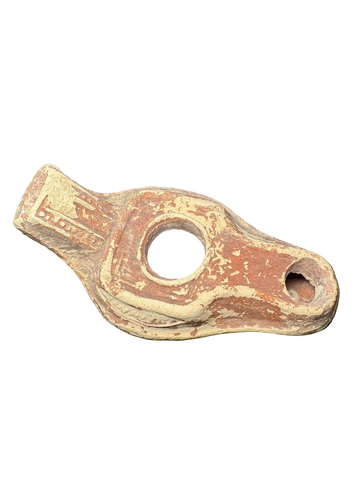 Authentic Ancient Roman / Byzantine Terracotta Oil Lamp
