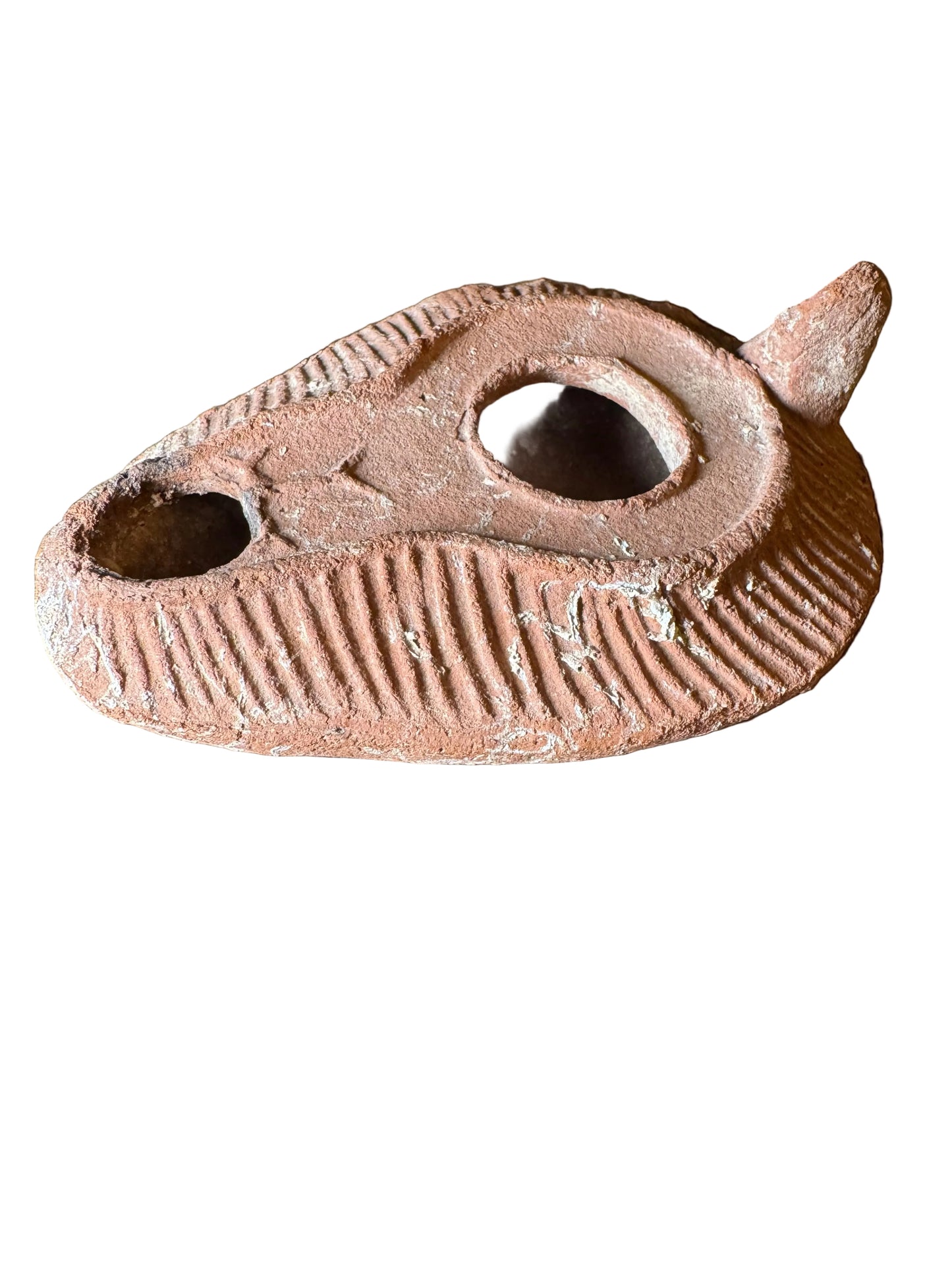 Authentic Ancient Roman / Byzantine Terracotta Oil Lamp