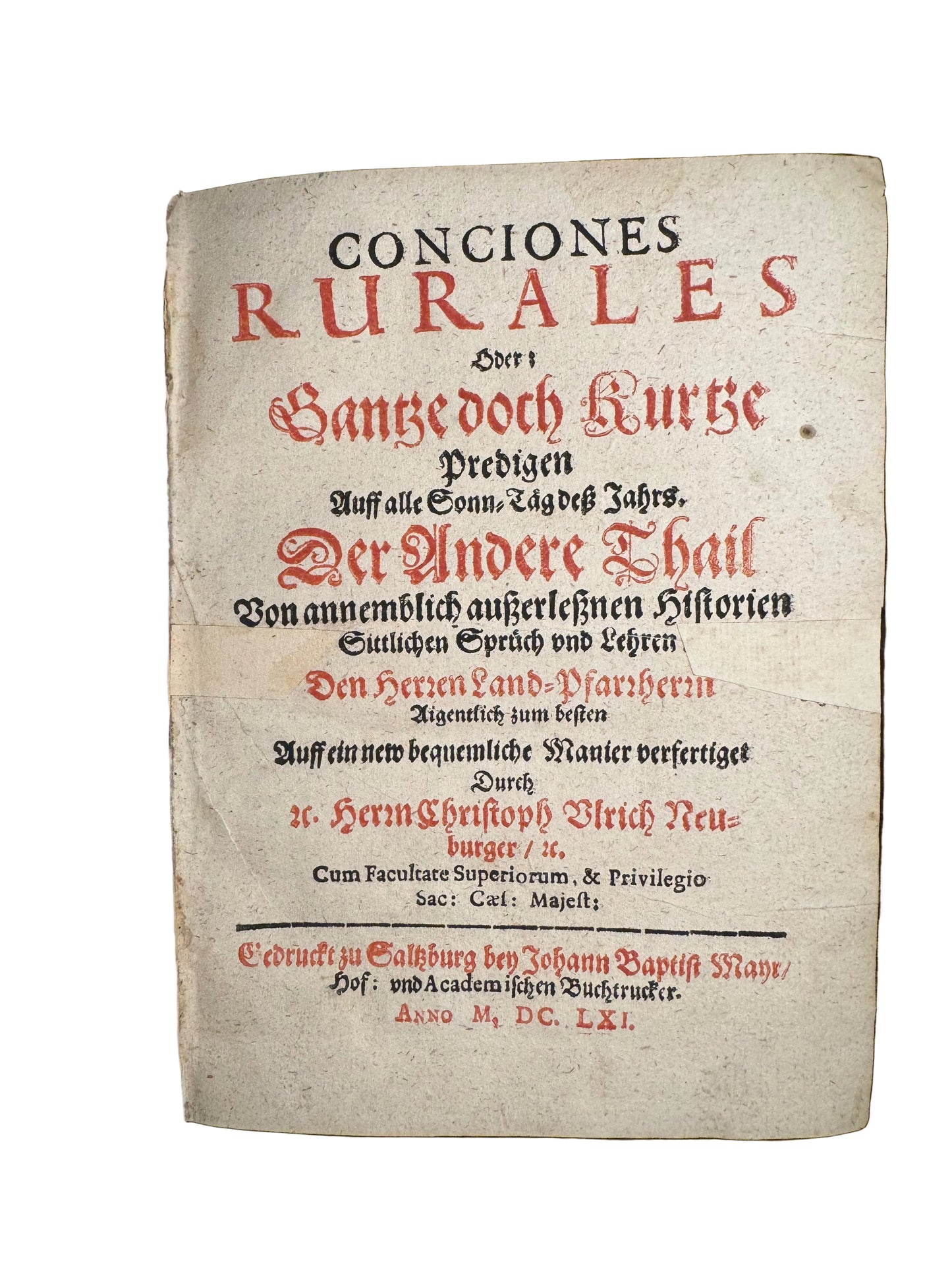1661 Conciones Rurales — Rural Sermons Bound in a 15th-Century Medieval Manuscript (Salzburg)