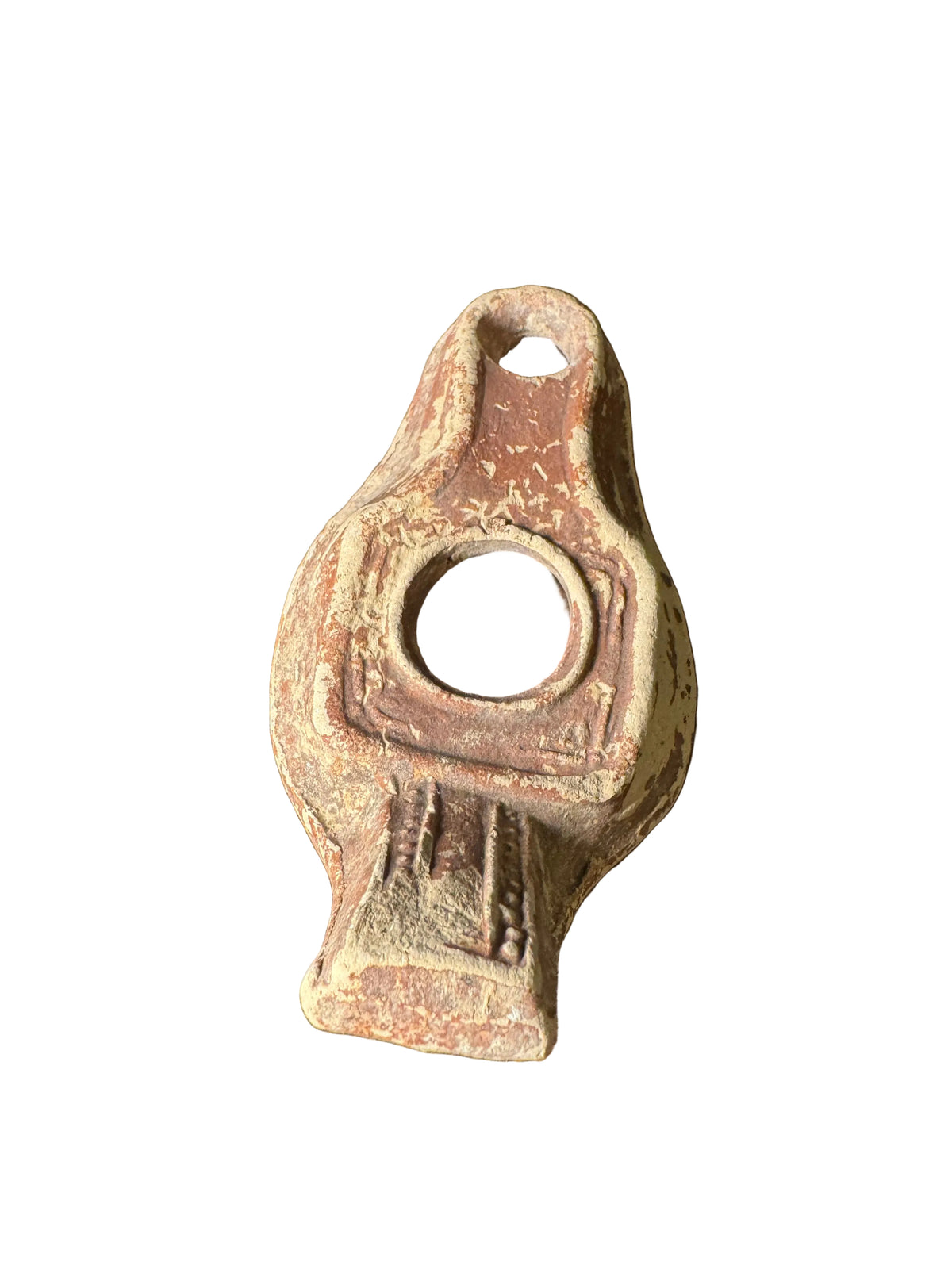 Authentic Ancient Roman / Byzantine Terracotta Oil Lamp