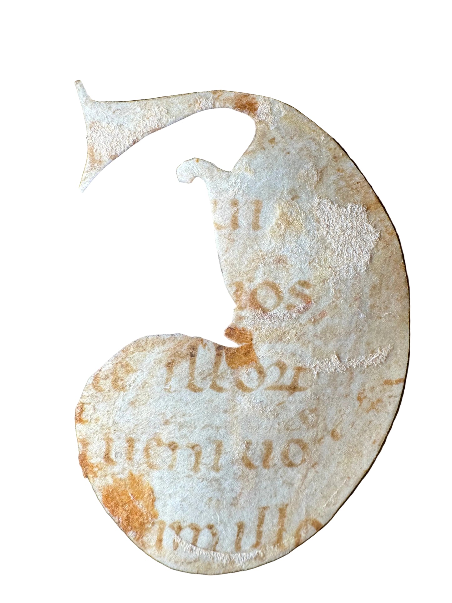12th-Century Romanesque Initial ‘G’ (Northern Italy, c.1150–1200)