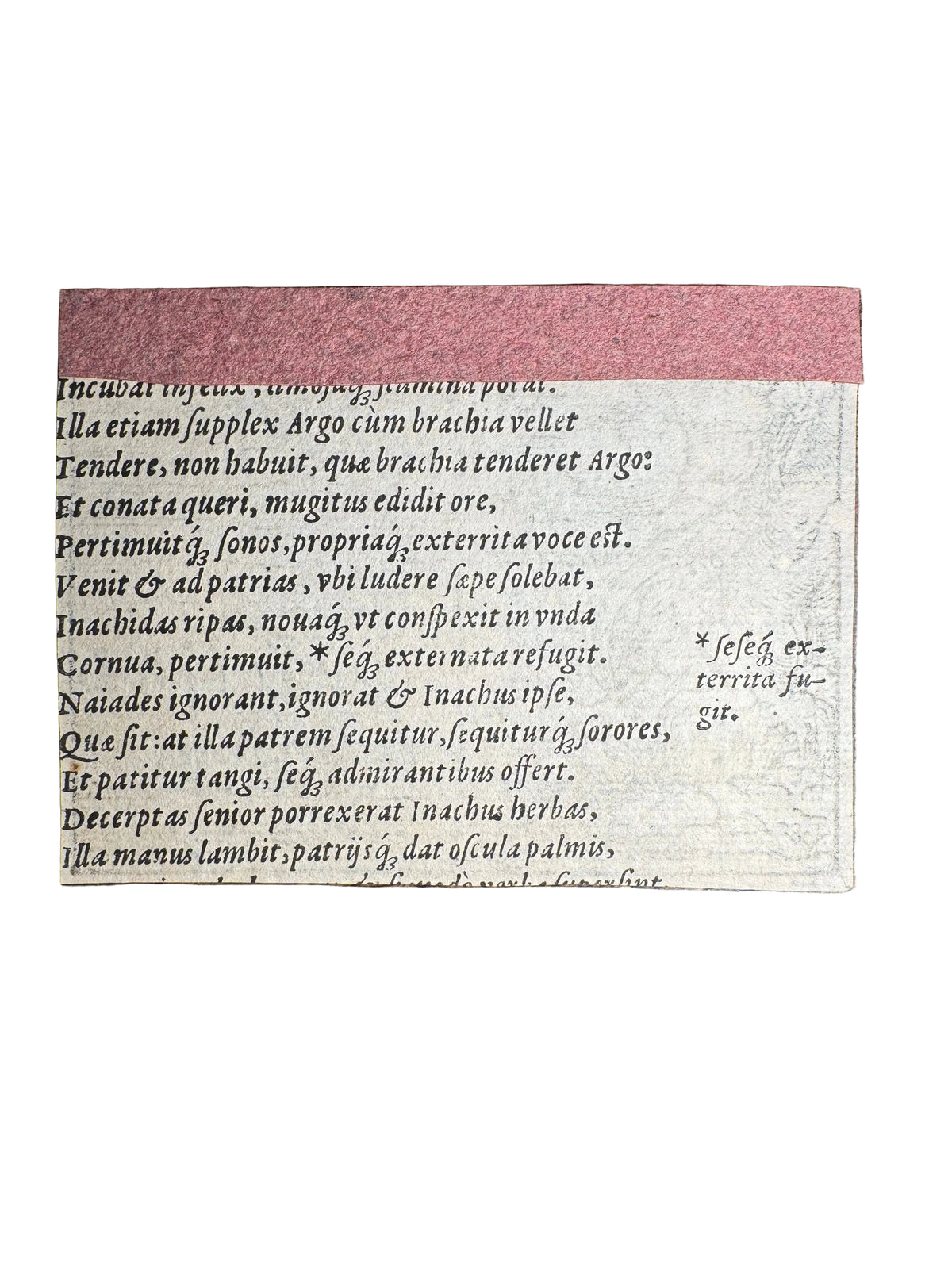 Original 16th-Century Virgil Solis Woodcut — Io from Ovid’s Metamorphoses - Germany