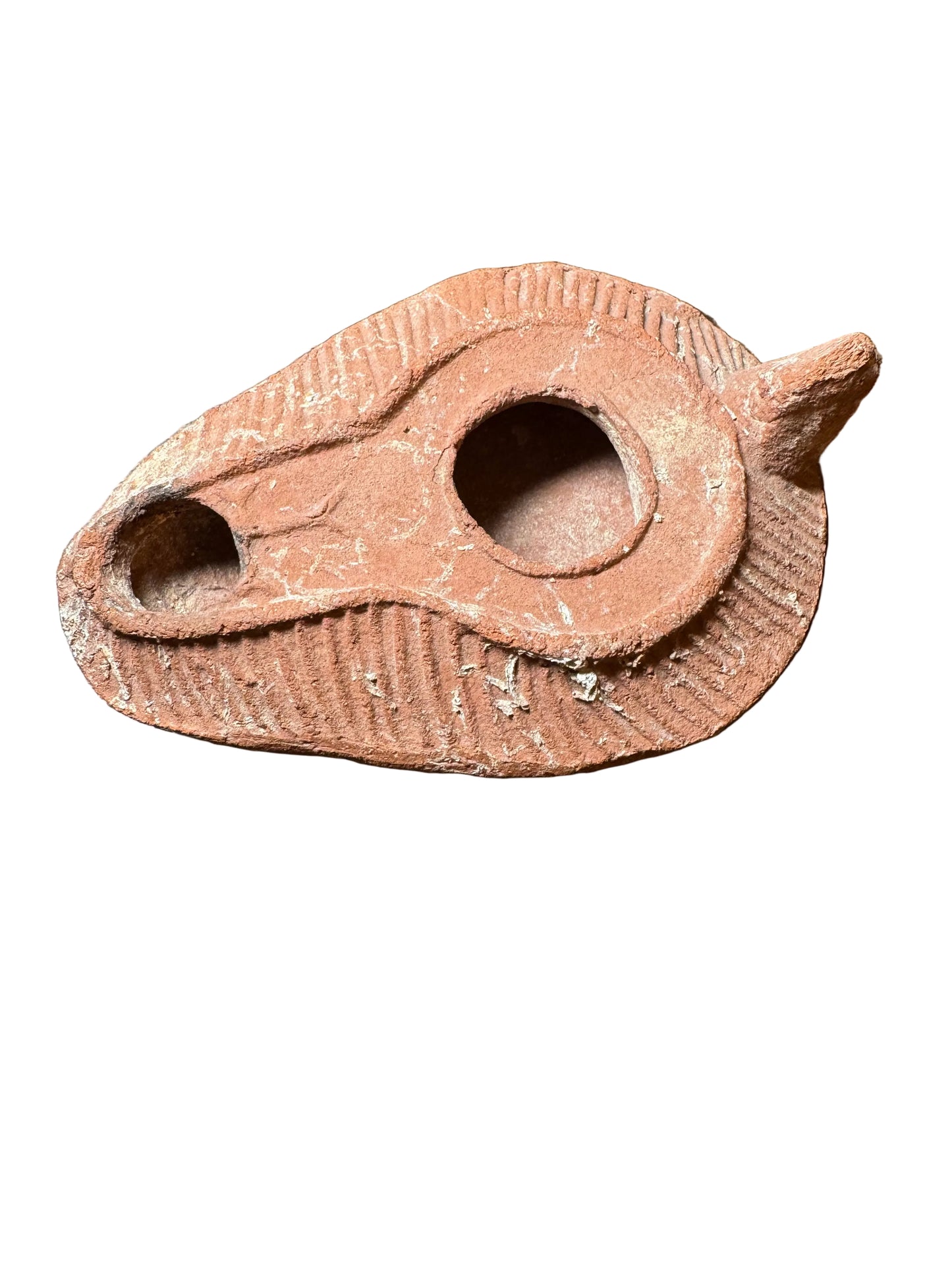 Authentic Ancient Roman / Byzantine Terracotta Oil Lamp