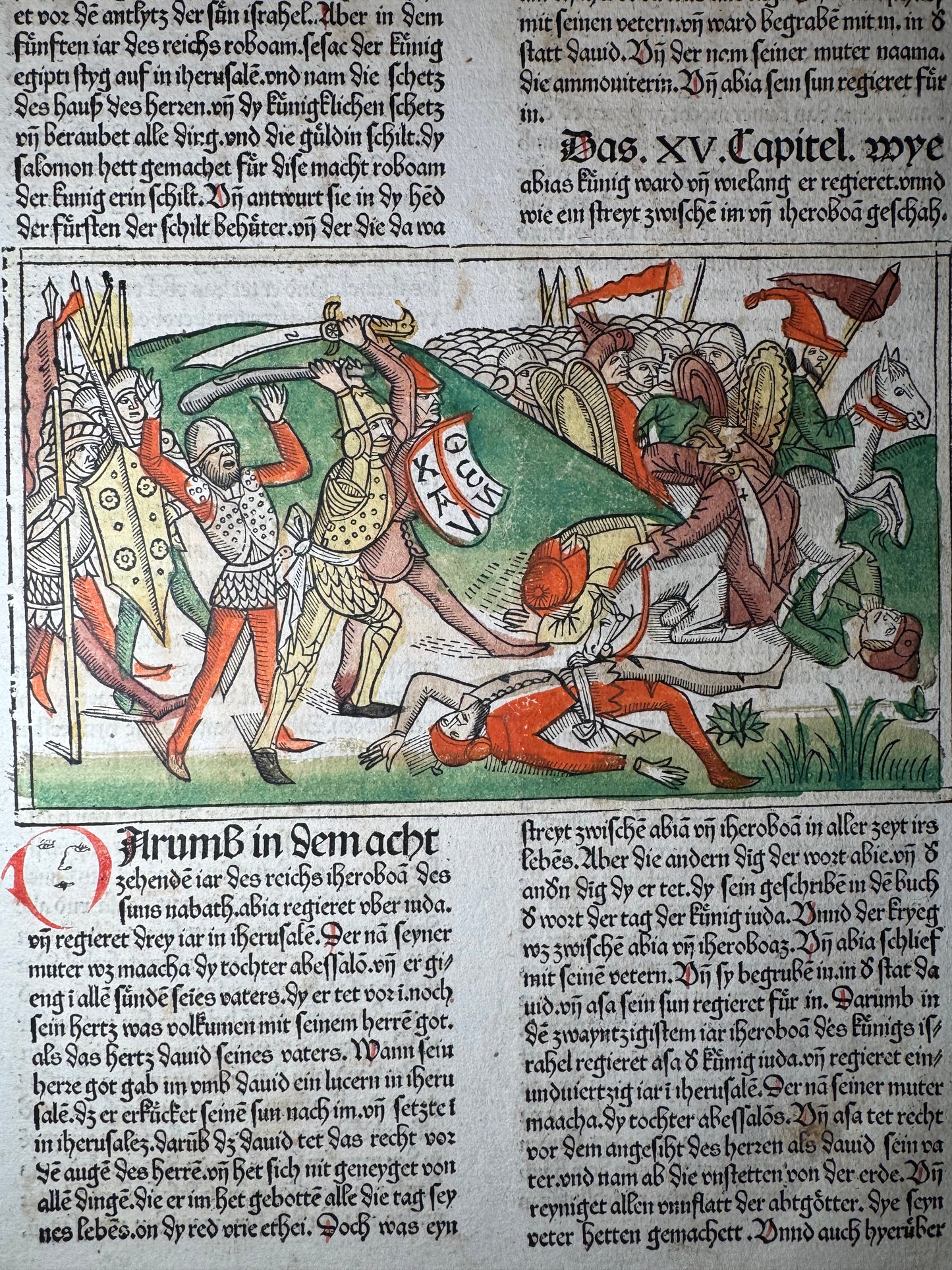 Two Incunable Bible Leaves