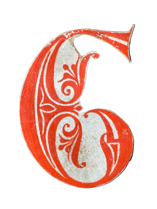 12th-Century Romanesque Initial ‘G’ (Northern Italy, c.1150–1200)