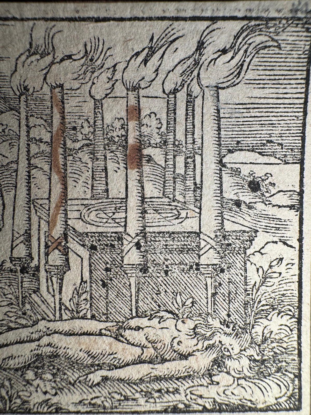 Original 16th-Century Virgil Solis Woodcut — Medea Rejuvenating Aeson