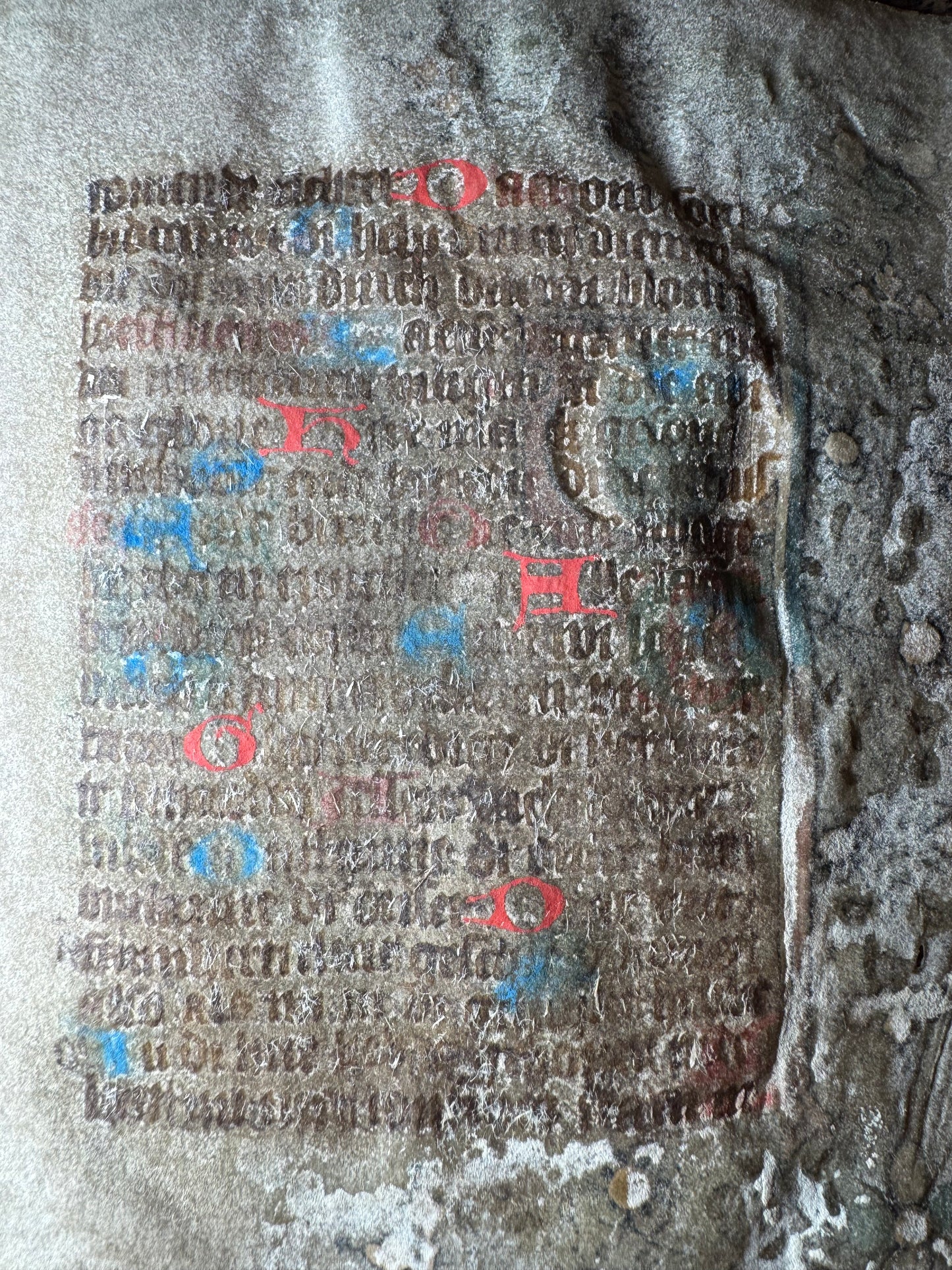 c. 1435–1440 Illuminated Book of Hours Leaf on Vellum – Netherlands (Utrecht or Zwolle)