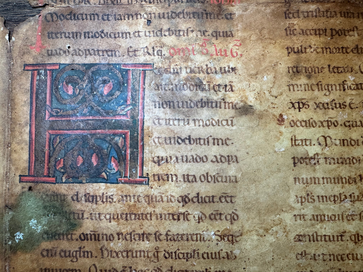 12th-Century Illuminated Manuscript – St. Augustine on the Gospel of John, Italy c. 1160–1180
