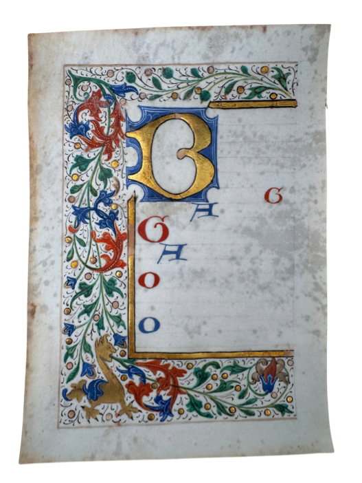 1475 Illuminated Book of Hours Manuscript (Unfinished)