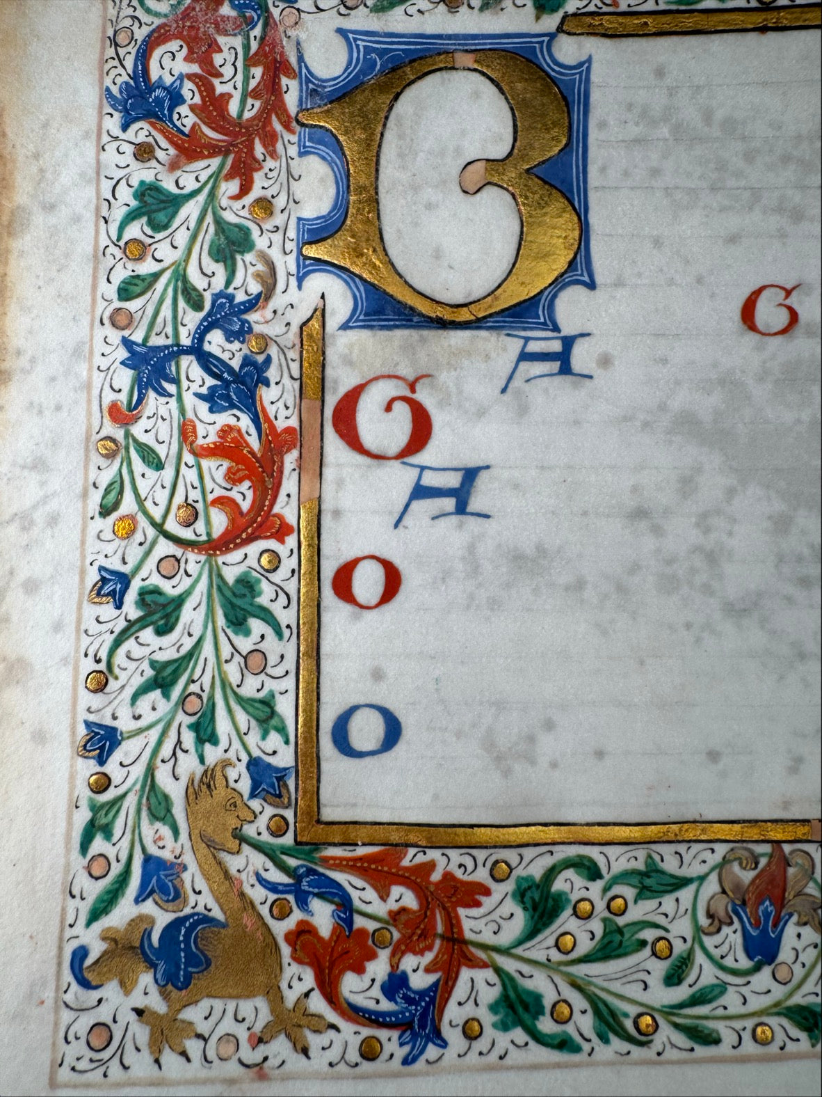 1475 Illuminated Book of Hours Manuscript (Unfinished)