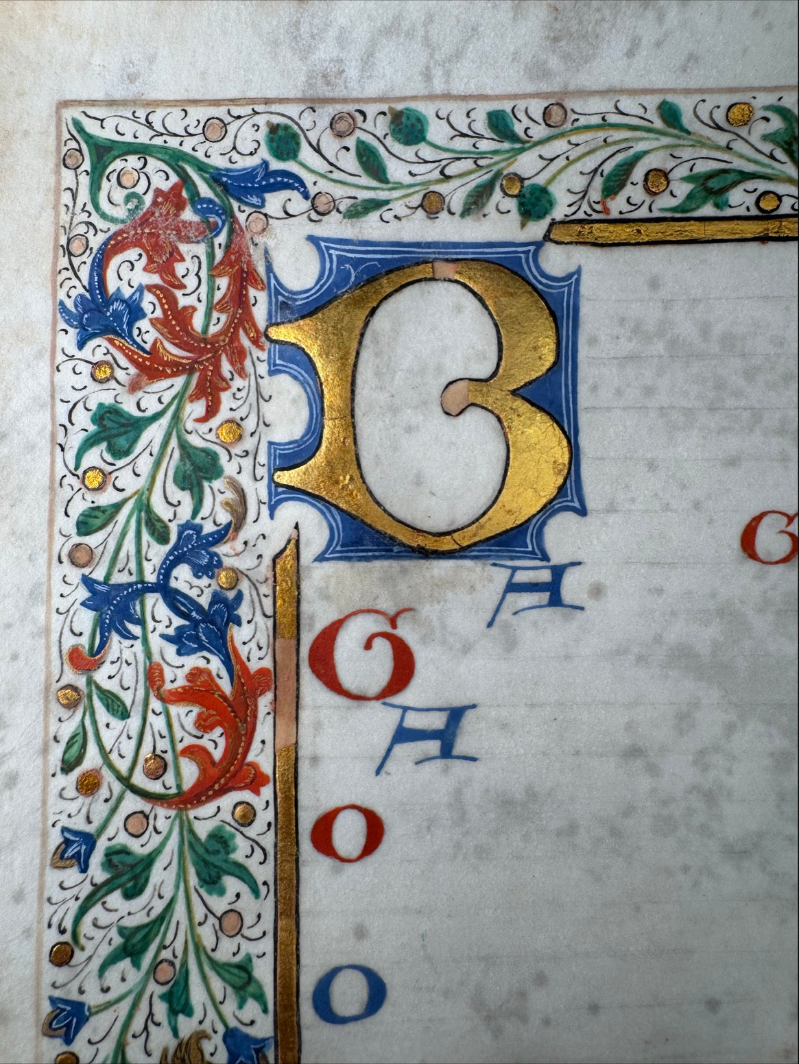 1475 Illuminated Book of Hours Manuscript (Unfinished)